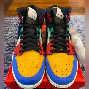 Brand New Jordan 1 Mid x Blue The Great Fearless 2019 CU2805-100 Size Mens 10.5